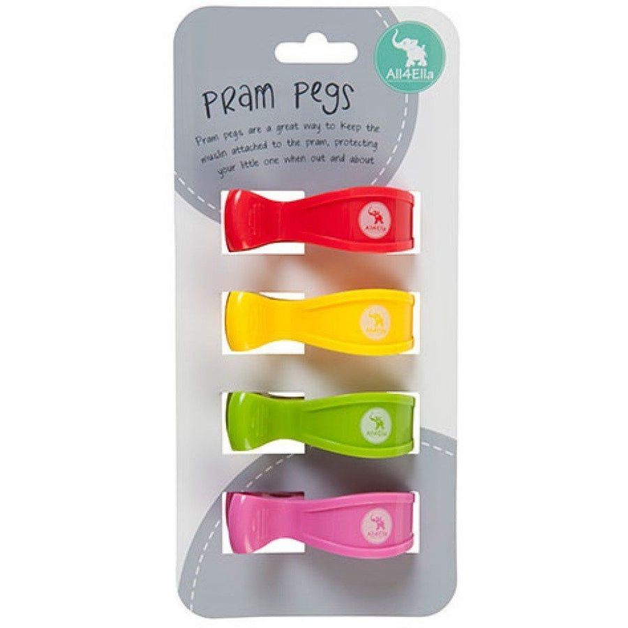 All4Ella Pram Pegs (4set) - Multi Pink - Accessories - All4Ella - Afterpay - Zippay Carry Them Close