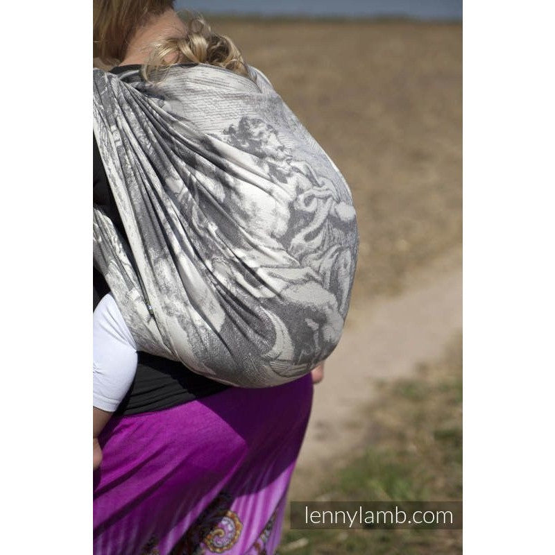 Lenny Lamb Wrap - Poseidon Black and Cream - Woven Wrap - Lenny Lamb - Afterpay - Zippay Carry Them Close