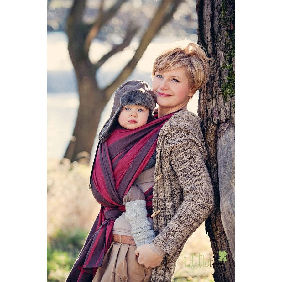 Little Frog Woven Wrap - Pyrope, , Woven Wrap, Little Frog, Carry Them Close  - 1