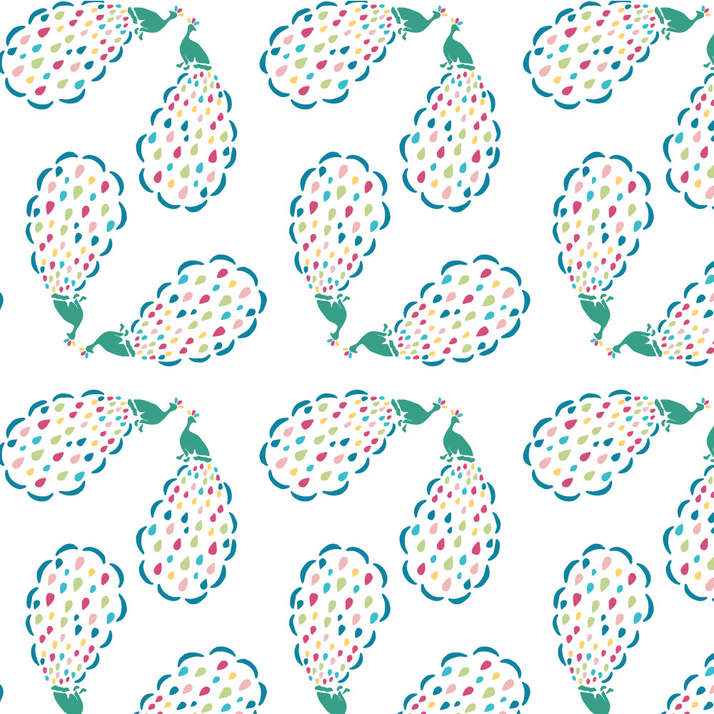 Bebe Au Lait - Muslin Cot Sheet - Peacocks