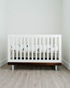 Little Unicorn - Cotton Muslin Cot Sheet - Hedgehog