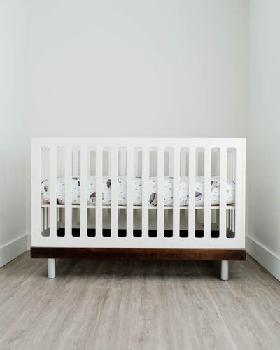 Little Unicorn - Cotton Muslin Cot Sheet - Hedgehog
