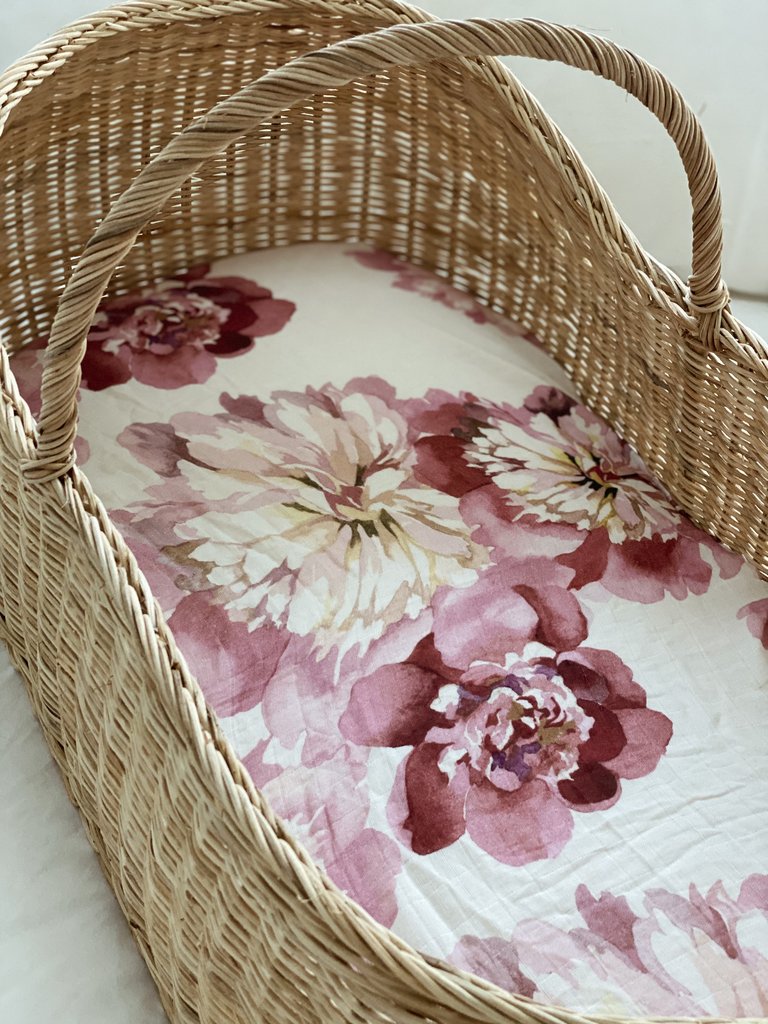 Pop Ya Tot - Cotton Muslin Bassinet Sheet - Anthe