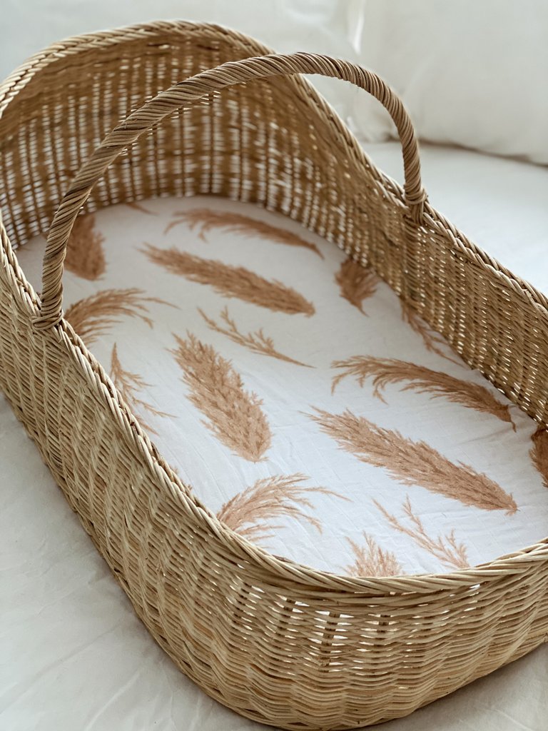 Pop Ya Tot - Cotton Muslin Bassinet Sheet - The Prairie