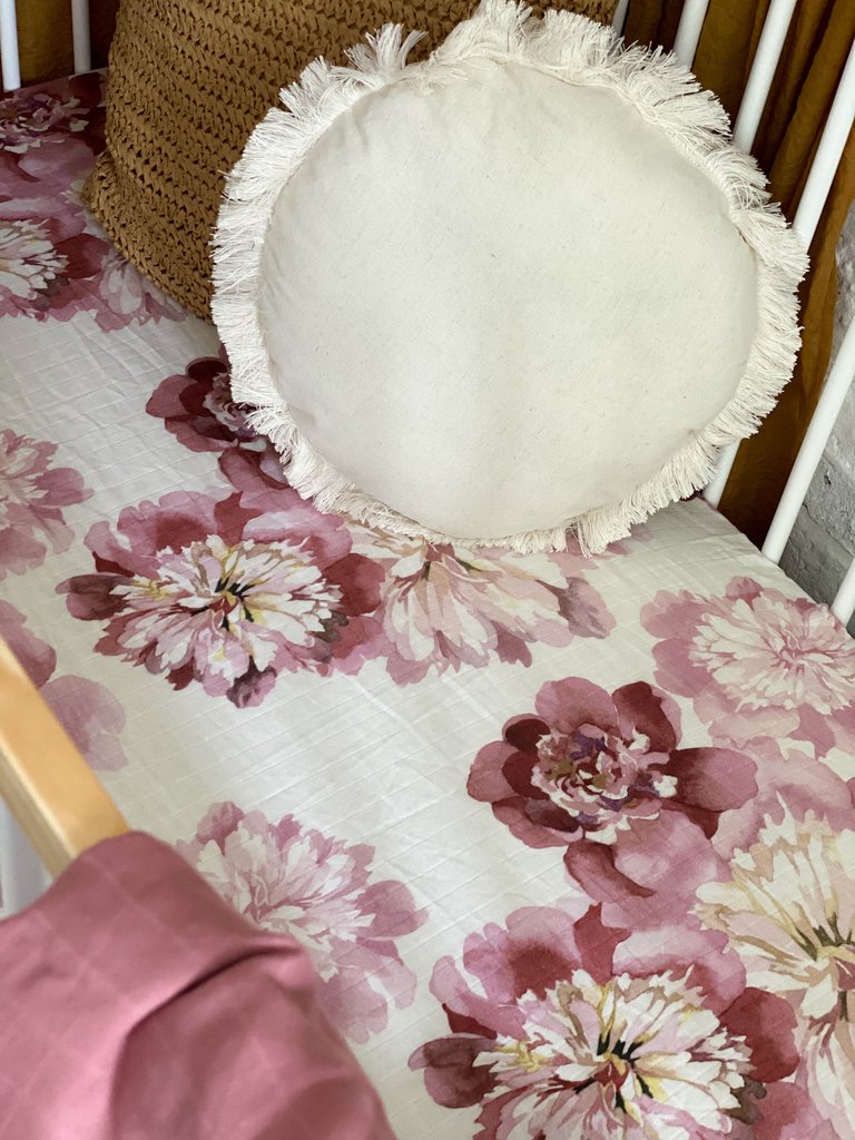 Pop Ya Tot - Cotton Muslin Cot Sheet - Anthe