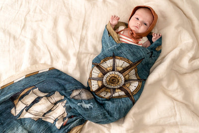 Pop Ya Tot - Muslin Swaddle - The Treasure Map