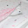 Little Turtle Baby - Changing Pad Cover - Pale Pink & Grey Spots
