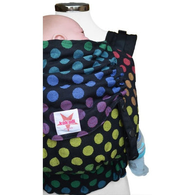 Kokadi Toddler Size Flip - Black Rainbow Dots (Limited Edition) - Toddler Carrier - Kokadi - Afterpay - Zippay Carry Them Close