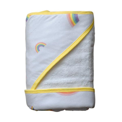 Little Turtle Baby - Hooded Towel - Rainbows