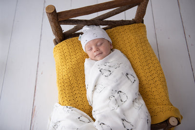 Kute Cuddles - Knit Baby Blanket - Wish Mustard