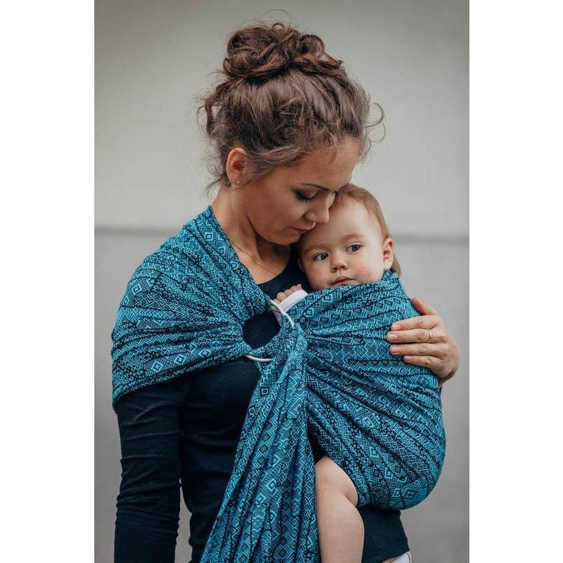 Lenny Lamb Ring Sling - Enigma Blue, , Ring Sling, Lenny Lamb, Carry Them Close  - 1