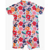 Plum - Swimmers Abstract Floral Zip 1 piece suit - Clothing - Plum - Afterpay - Zippay Carry Them Close