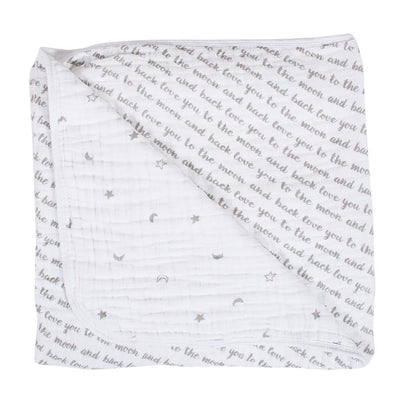 Bebe Au Lait - Muslin Snuggle Blanket - Love & Luna