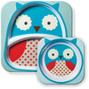 Skip Hop Melamine Set (Plate & Bowl) - Owl - Plates & Bowls - Skip Hop - Afterpay - Zippay Carry Them Close