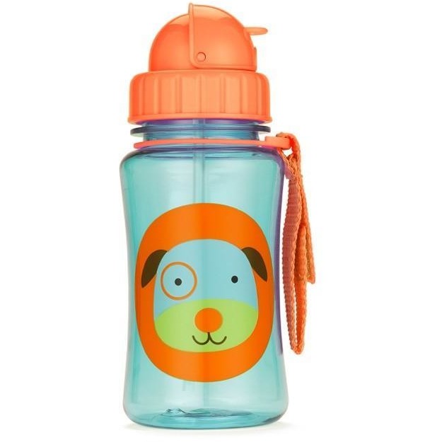 Skip Hop Straw Drink Bottle - Dog - Feeding - Skip Hop - Afterpay - Zippay Carry Them Close