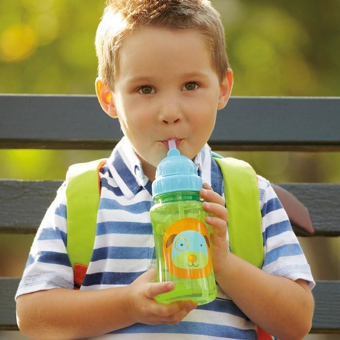 Skip Hop Straw Drink Bottle - Dog - Feeding - Skip Hop - Afterpay - Zippay Carry Them Close