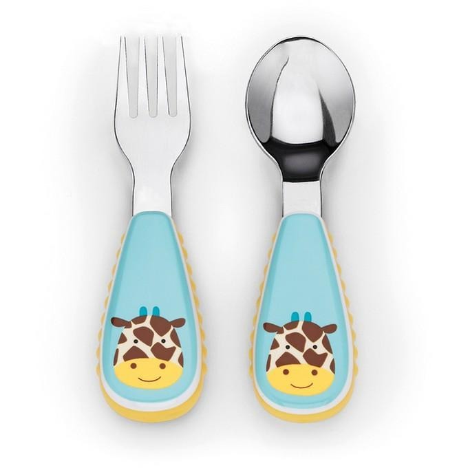 Skip Hop Zootensils (Spoon + Folk) - Giraffe - Feeding - Skip Hop - Afterpay - Zippay Carry Them Close