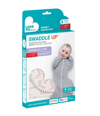 Love to Dream - Love to Swaddle Up Bamboo Lite 0.2 TOG - Pink (NEW)