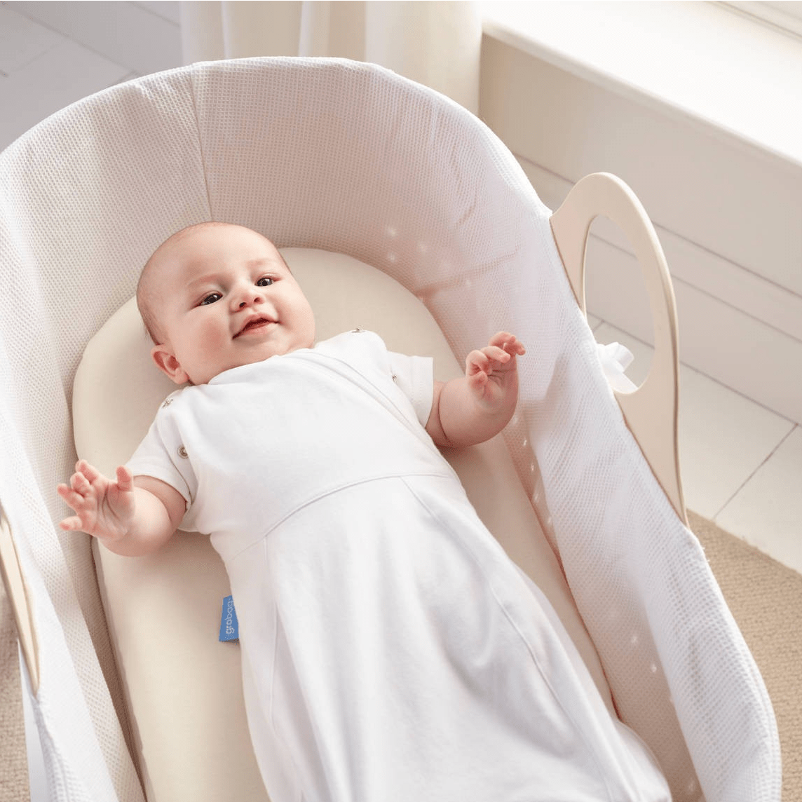 Grobag Newborn Swaddle Cosy Pure White