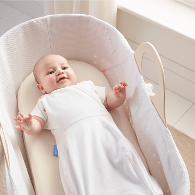 Grobag Newborn Swaddle (Cosy) - Pure White - swaddle - The Gro Company - Afterpay - Zippay Carry Them Close