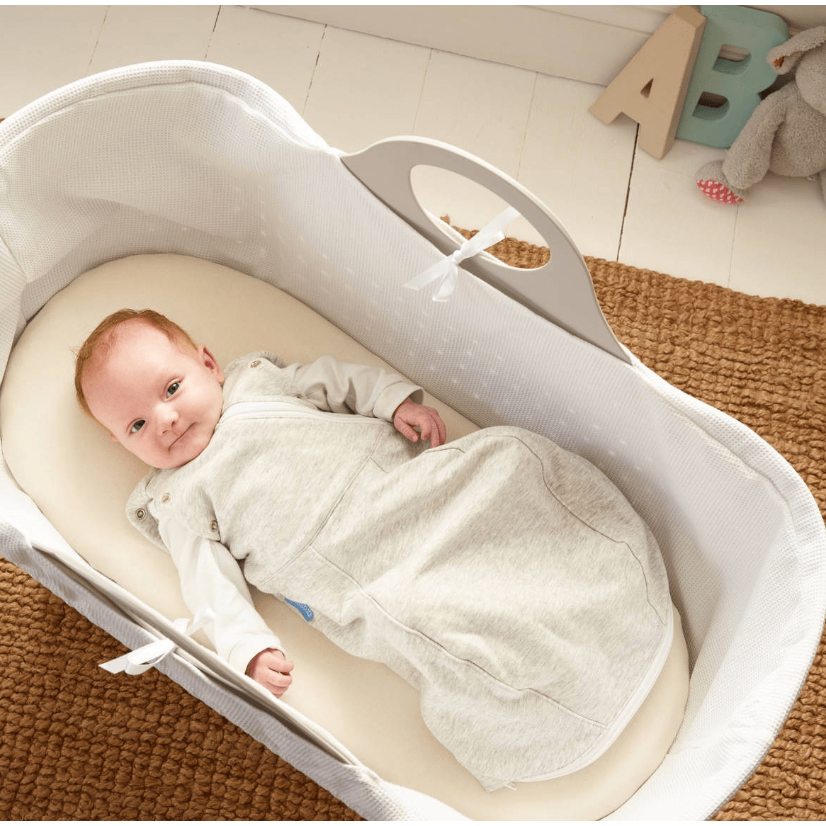 Grobag Newborn Swaddle Cosy Grey Marl