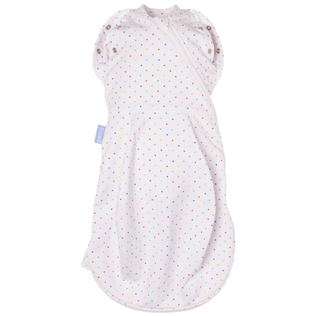 Grobag Newborn Swaddle (Cosy) - Rainbow Spot - swaddle - The Gro Company - Afterpay - Zippay Carry Them Close