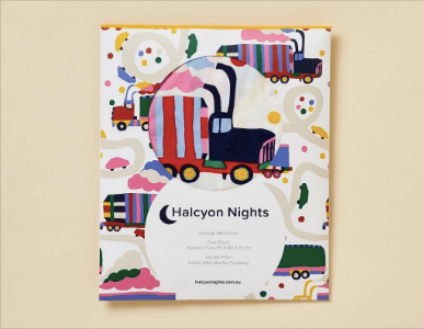 Halcyon Nights - Change Mat Cover or Bassinet Sheet - Lorries