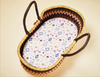 Halcyon Nights - Fitted Bassinet Sheet - Snowflake