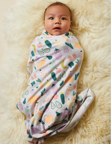Halcyon Nights - Baby Swaddle Wrap - Winter Garden