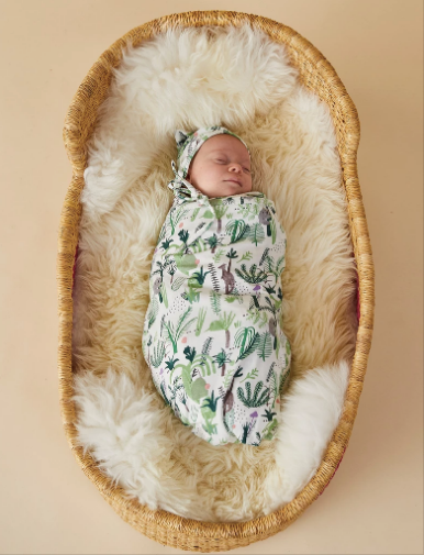 Halcyon Nights - Baby Swaddle Wrap - FERN GULLY