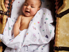 Halcyon Nights - Baby Swaddle Wrap - EMBROIDERED MUSLIN - Young Folk
