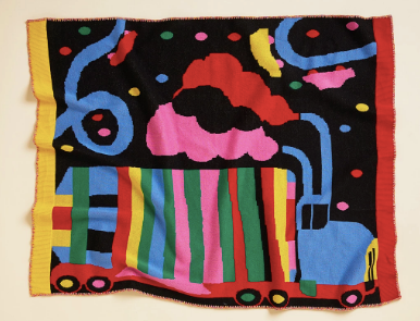 Halcyon Nights - Knit Blanket - Lorries