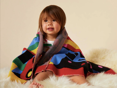 Halcyon Nights - Knit Blanket - Lorries