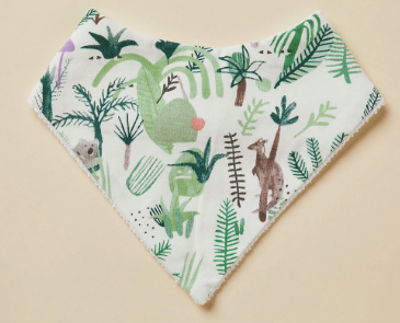 Halcyon Nights - Bandana Bib - Fern Gully Yo Yo Bib