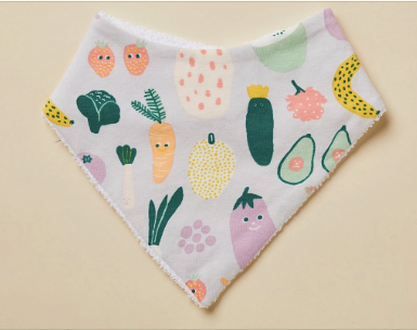 Halcyon Nights - Bandana Bib - Winter Garden Yo Yo Bib