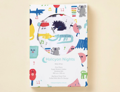 Halcyon Nights - Baby Swaddle Wrap - Big Band Party