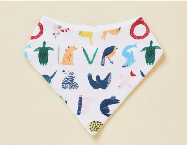 Halcyon Nights - Bandana Bib - ABC OF ANIMALS Yo Yo Bib