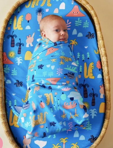 Halcyon Nights - Baby Swaddle Wrap - MEGAFAUNA