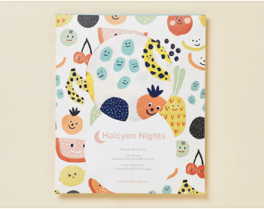 Halcyon Nights - Change Mat Cover or Bassinet Sheet - FRUIT TINGLE