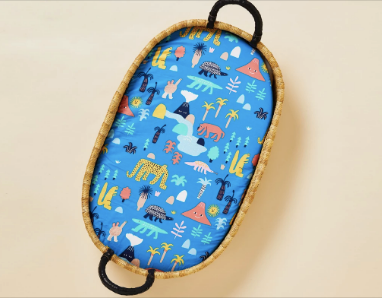 Halcyon Nights - Change Mat Cover or Bassinet Sheet - MEGAFAUNA