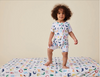 Halcyon Nights - Fitted Cot Sheet - ABC OF ANIMALS