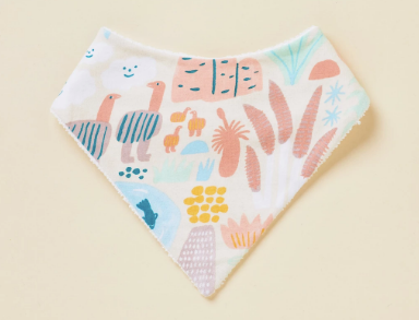 Halcyon Nights - Bandana Bib - SUNSET KAKADU YO YO BIB