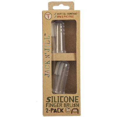 Jack n' Jill - Silicone Finger Gum and Toothbrush (2pk) - Mouth Care - Jack n Jill - Afterpay - Zippay Carry Them Close