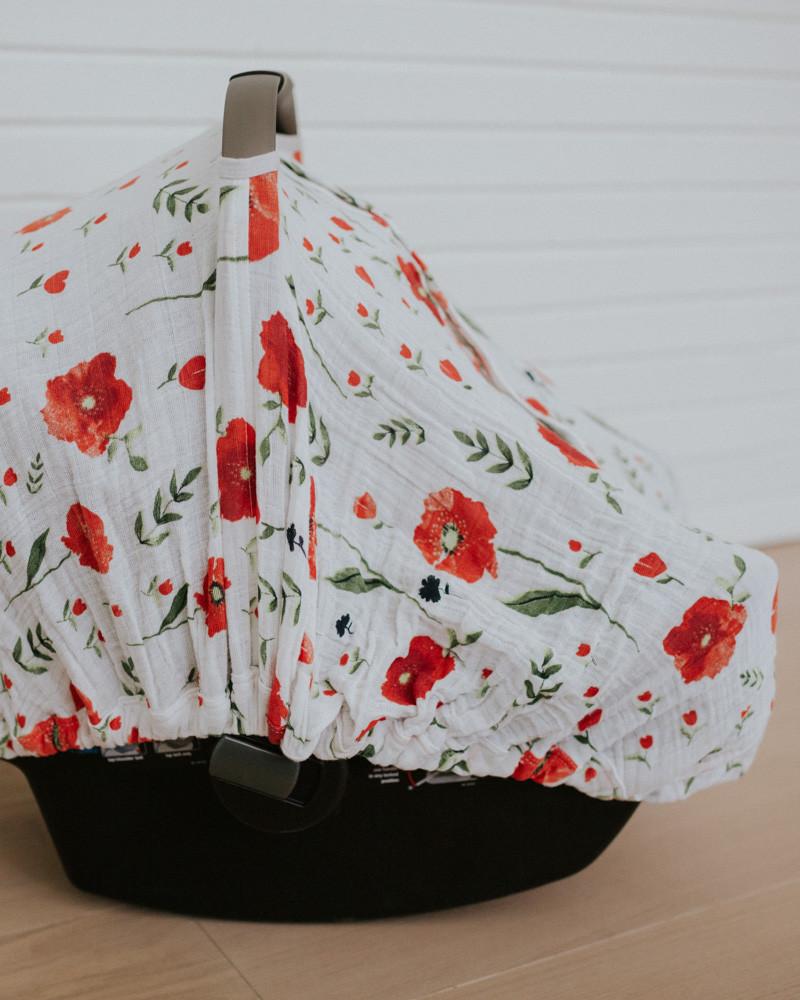 Little Unicorn - Car Seat Canopy - Summer Poppy