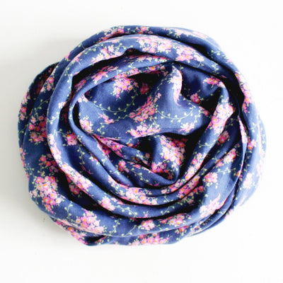 Alimrose Muslin Swaddle - Wildflower Navy