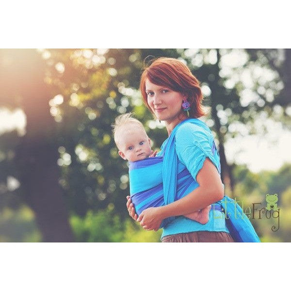 Little Frog Woven Wrap - Tanzanite, , Woven Wrap, Little Frog, Carry Them Close  - 2