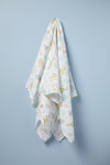 The Little Linen Company - Cotton Muslin Baby Swaddle - Jungle Mates