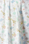 The Little Linen Company - Cotton Muslin Baby Swaddle - Jungle Mates