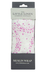 The Little Linen Company - Cotton Muslin Baby Swaddle - Starlight Pink