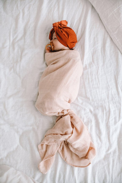Pop Ya Tot - Muslin Swaddle - Tissue Pink